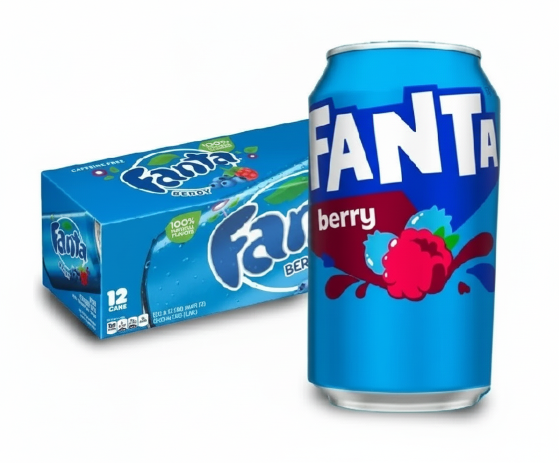 Fanta Berry Carbonated Drink - Carton (355ml x 12 cans)