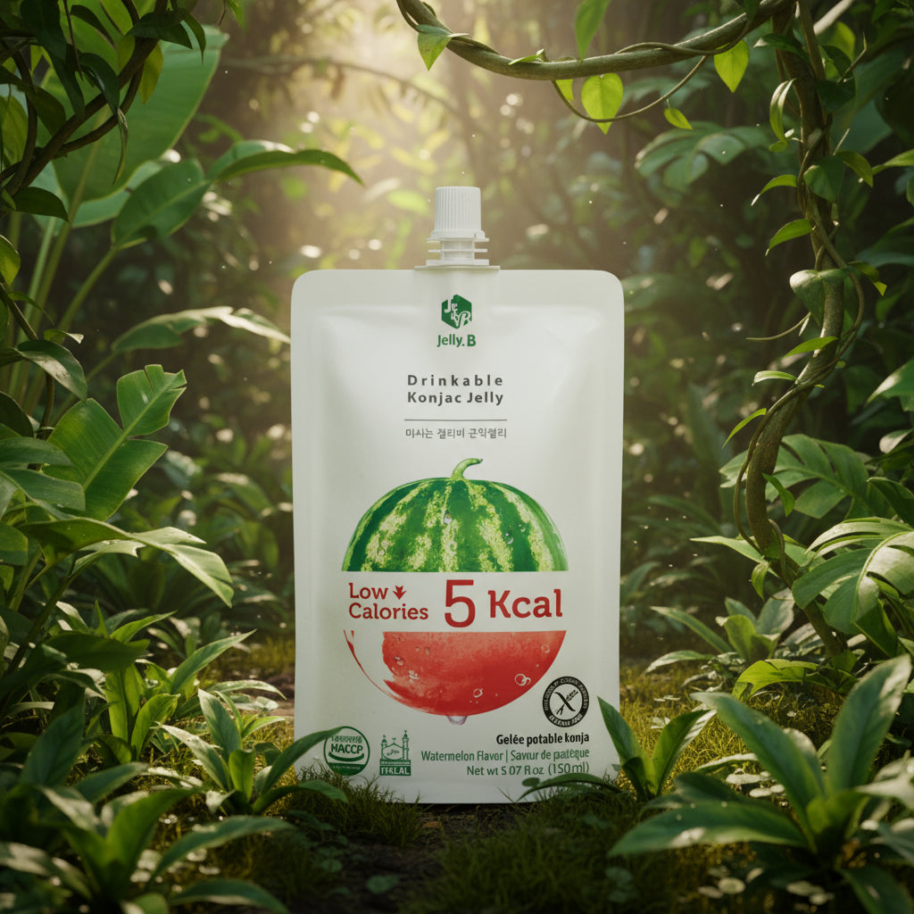 Jelly. B Drinkable Konjac Jelly Watermelon Flavor - 150ml pack