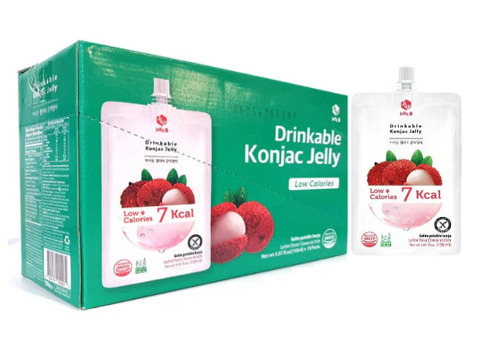 Jelly. B Lychee Flavor Drinkable Konjac Jelly 150ml x 10 packs (1 outer) Jelly. B gbuy-ae.myshopify.com jellyb-lychee-drinkable-jelly-1-outer