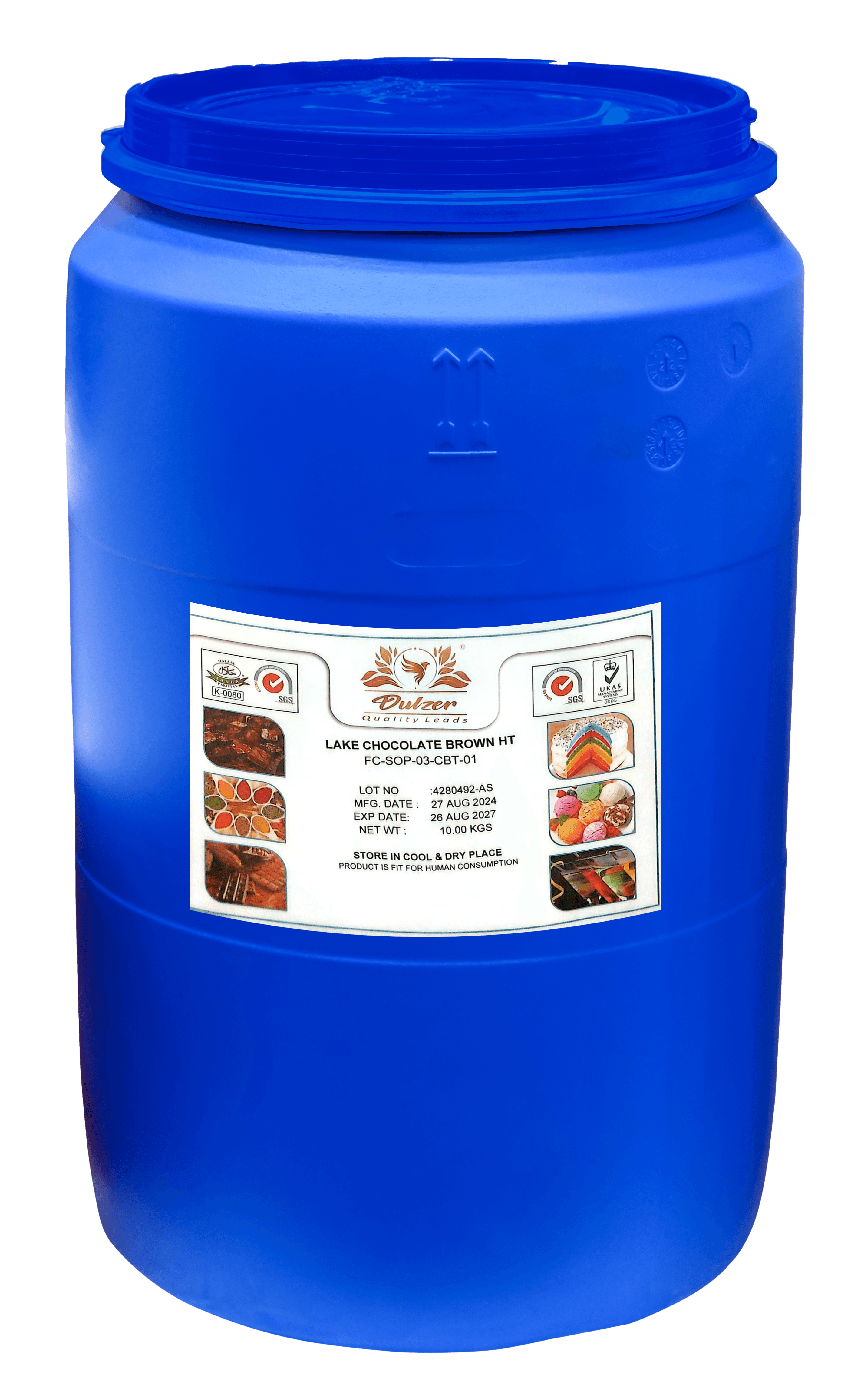 Lake Chocolate Brown HT Food Color (powder form) - 10kg Drum Dulzer gbuy-ae.myshopify.com dulzer-lake-chocolate-brown-ht-food-color-powder-form-10kg-drum