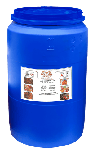 Lake Sunset Yellow Food Color (powder form) - 10kg Drum Dulzer gbuy-ae.myshopify.com dulzer-lake-sunset-yellow-food-color-powder-form-10kg-drum