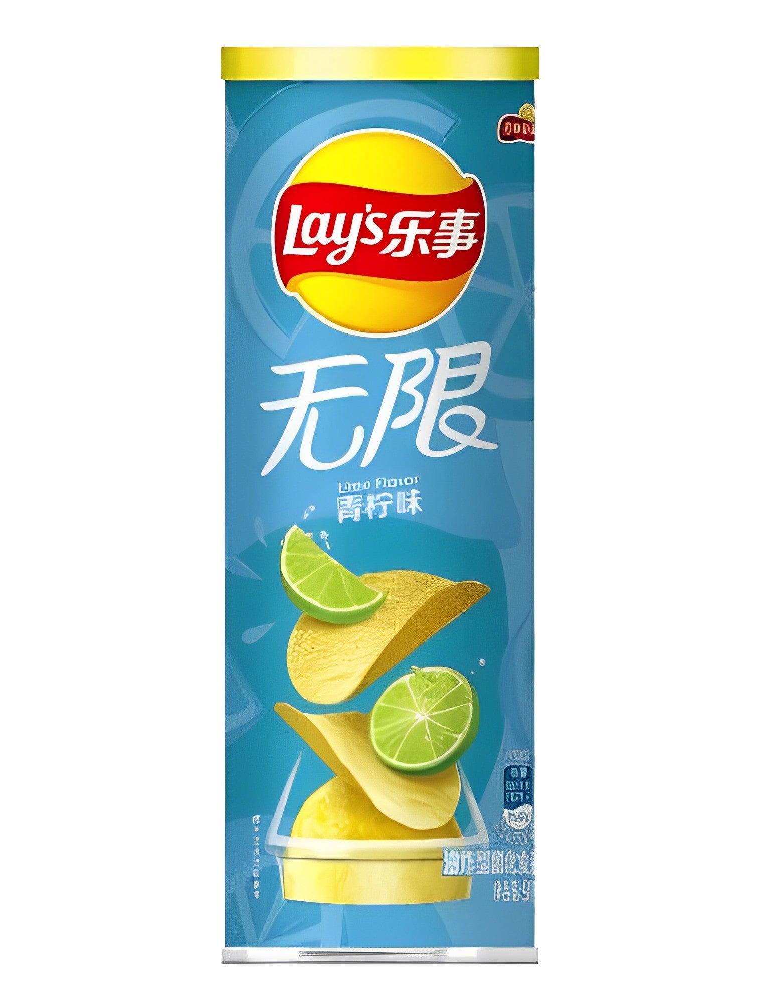 Lays Premium Lime Flavored Potato Chips - 90g Can Lay's gbuy-ae.myshopify.com lays-premium-lime-chips-can