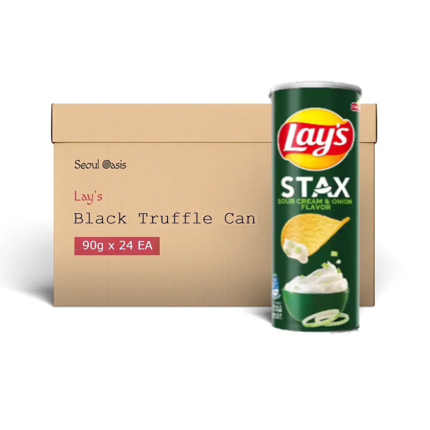 Lays Stax Sour Cream & Onion Flavor Chips - Carton (90g x 24cans) Lay's gbuy-ae.myshopify.com lays-stax-sour-cream-onion-flavor-chips-carton