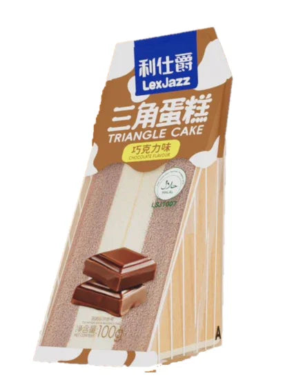 Lex Jazz Triangle Cake Chocolate 100g - Carton (20 pieces) Lex Jazz gbuy-ae.myshopify.com lex-jazz-triangle-cake-chocolate-100g-carton