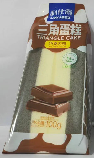 Lex Jazz Triangle Cake Chocolate 100g - Carton (20 pieces) Lex Jazz gbuy-ae.myshopify.com lex-jazz-triangle-cake-chocolate-100g-carton