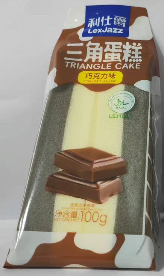 Lex Jazz Triangle Cake Chocolate 100g - Carton (20 pieces) Lex Jazz gbuy-ae.myshopify.com lex-jazz-triangle-cake-chocolate-100g-carton