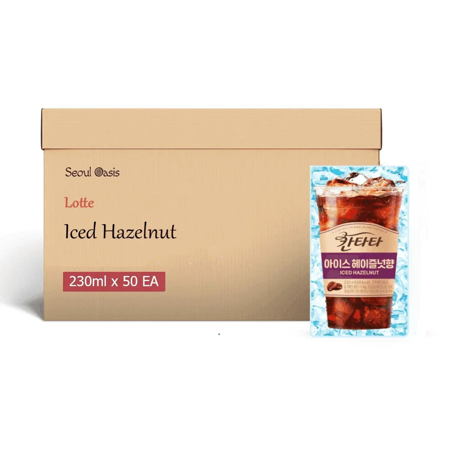 Lotte Cantata Iced Hazelnut Coffee - 1 Carton (230ml x 50 packs) Lotte gbuy-ae.myshopify.com lotte-cantata-iced-hazelnut-coffee-1-carton-230ml-x-50-packs
