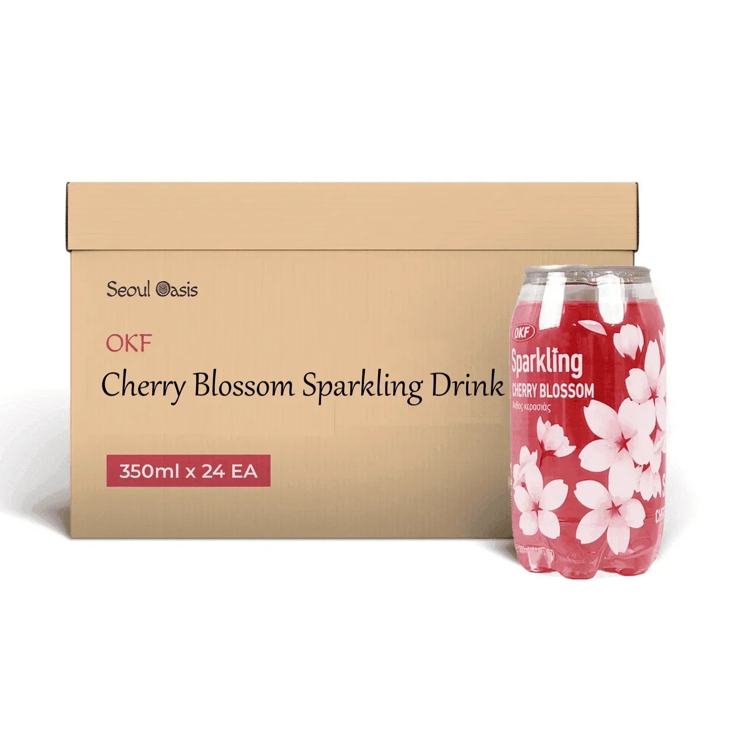 OKF Cherry Blossom Sparkling Drink 350ml - Carton of 24 cans OKF gbuy-ae.myshopify.com okf-sparkling-drink-cherry-blossom-carton