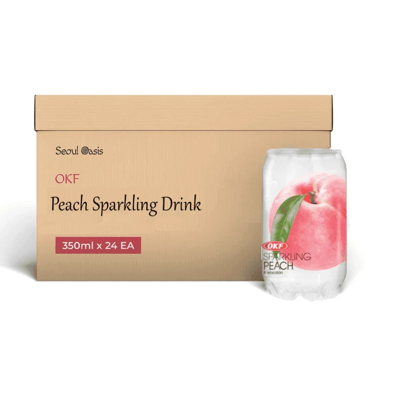 OKF Peach Sparkling Drink 350ml - Carton of 24 cans OKF gbuy-ae.myshopify.com okf-peach-sparkling-drink-350ml-carton-of-24-cans