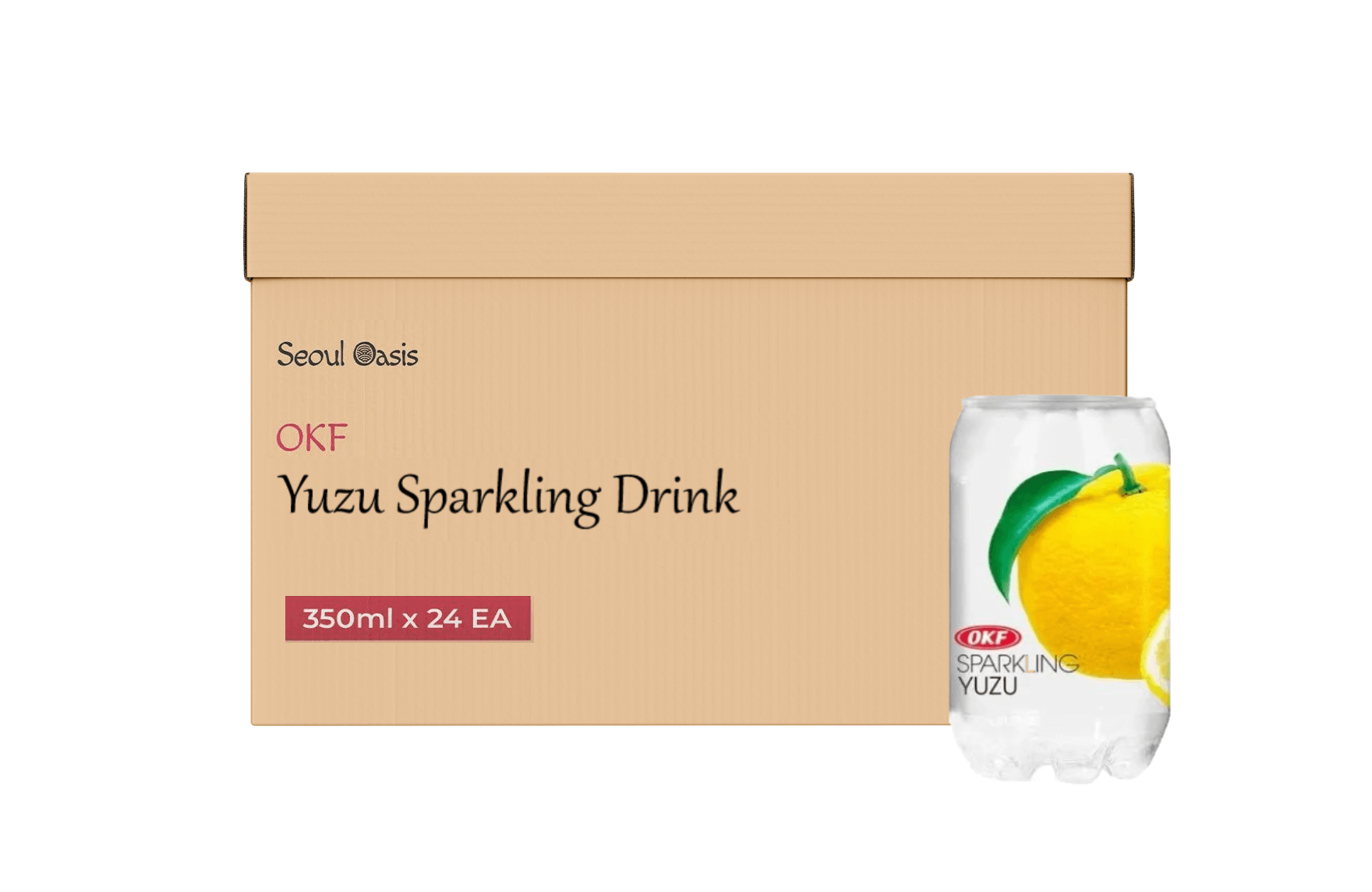 OKF Yuzu Sparkling Drink - Carton of 24 Cans