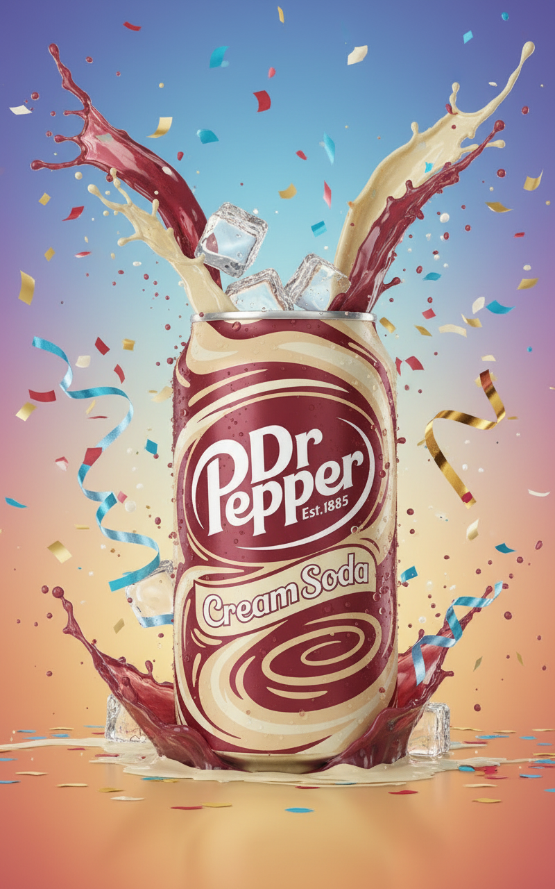 Dr. Pepper Cream Soda 355ml can