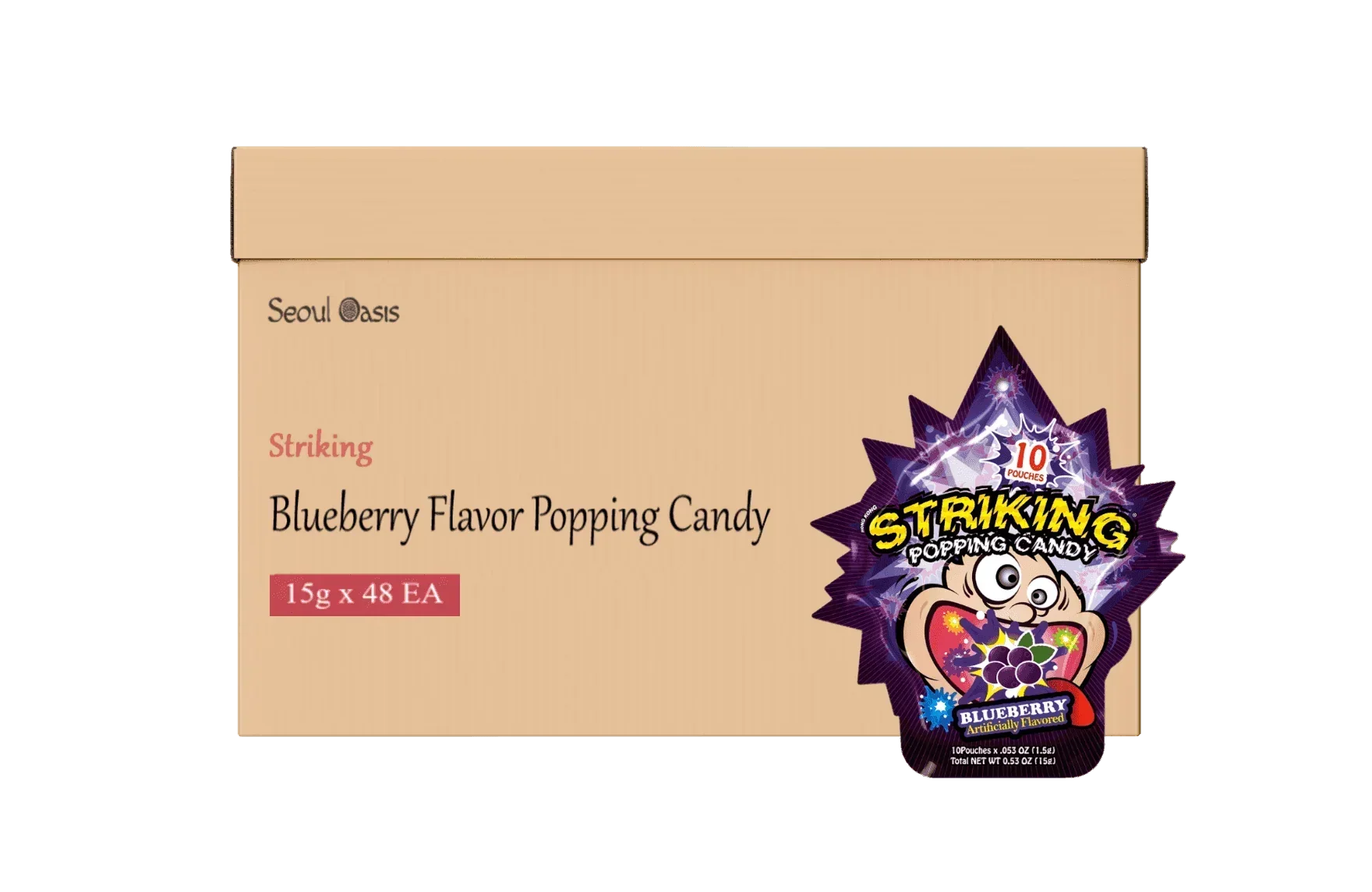 Striking Blueberry Flavored Popping Candy 15g - Seoul oasis