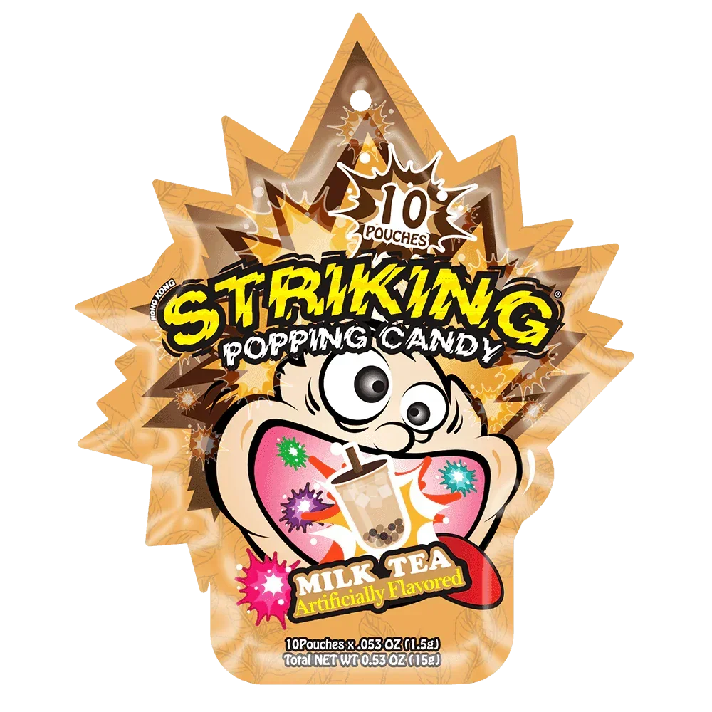 Striking Milk Tea Flavored Popping Candy 15g Seoul oasis