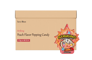 Striking Peach Flavored Popping Candy 15g - Seoul oasis