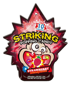 Striking Strawberry Flavored Popping Candy 15g - Seoul oasis