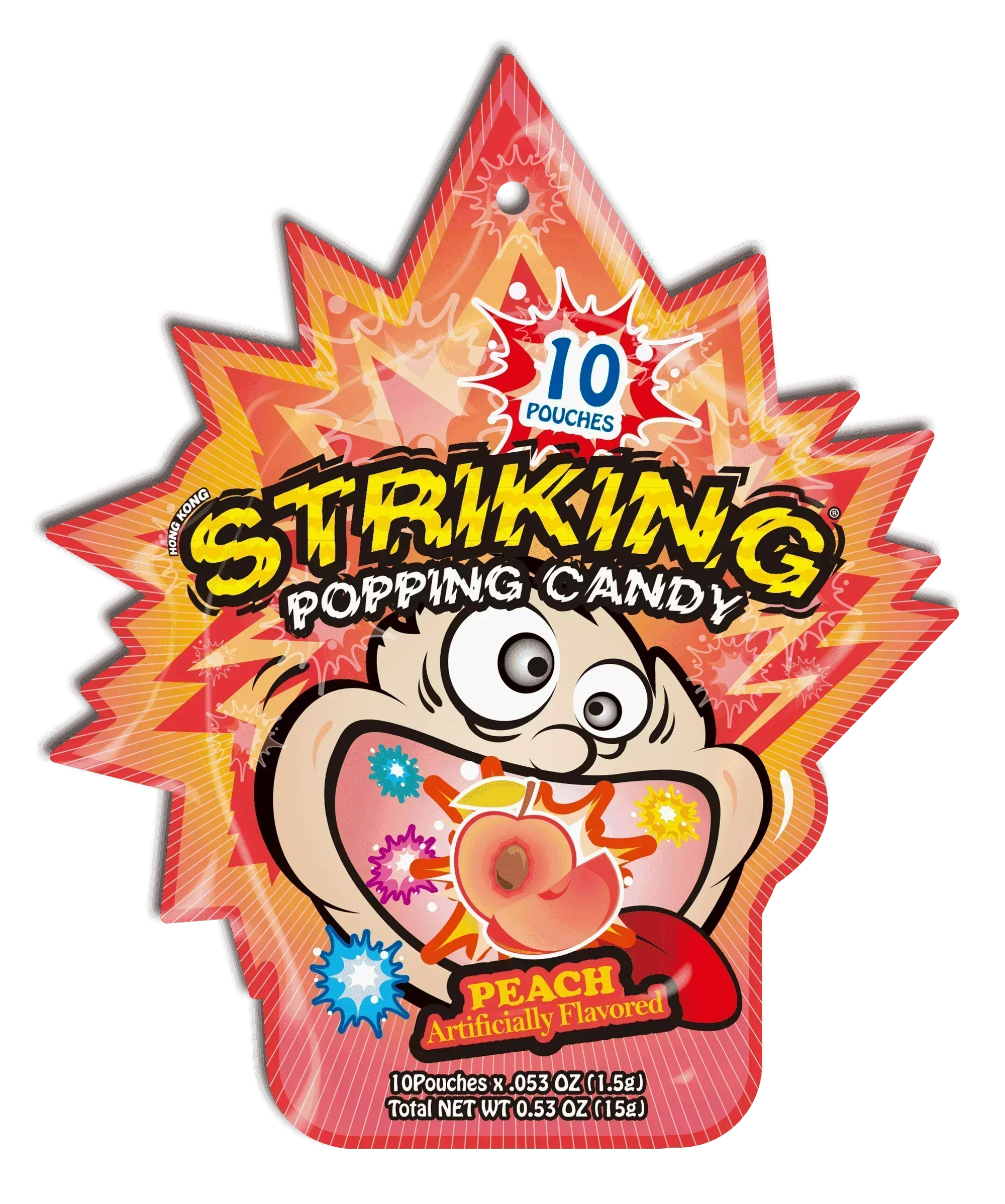 Striking Peach Flavored Popping Candy 15g - Carton of 48 packs Striking gbuy-ae.myshopify.com striking-peach-flavored-popping-candy-15g-carton-of-48-packs