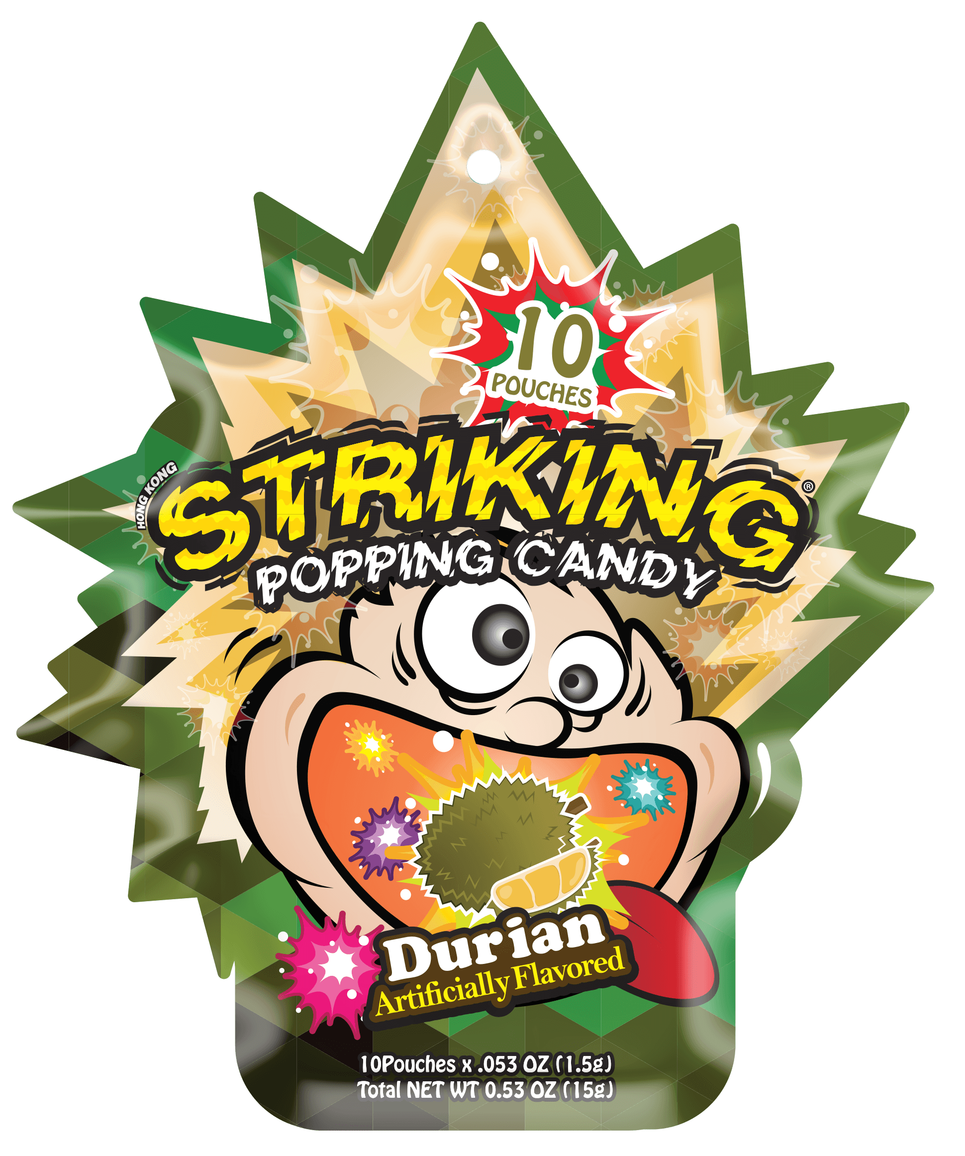 Striking Popping Candy Durian Flavor - 15g pack Striking gbuy-ae.myshopify.com striking-popping-candy-durian-flavor-15g-pack