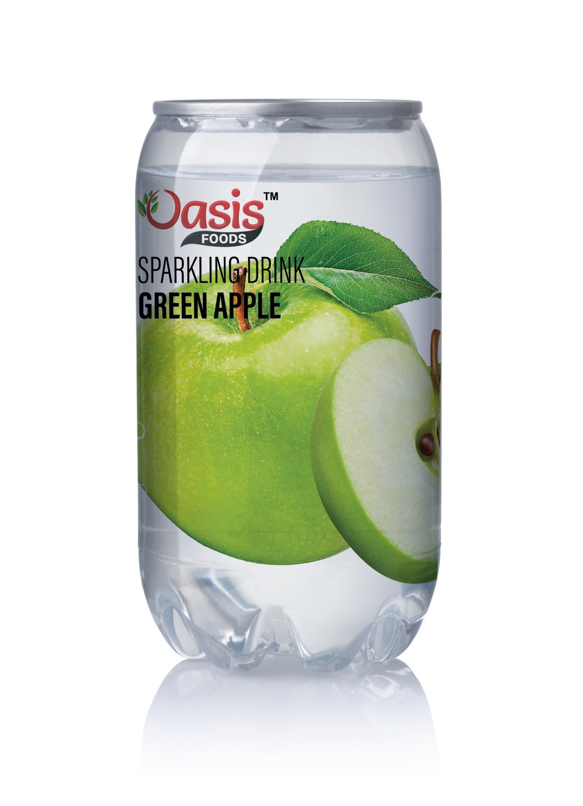 Oasis Green Apple Sparkling Drink - 24 Cans