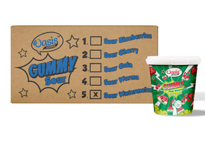 Sour Gummies Watermelon Flavor Carton: Refreshing Seoul Oasis treats for school lunch boxes UAE.