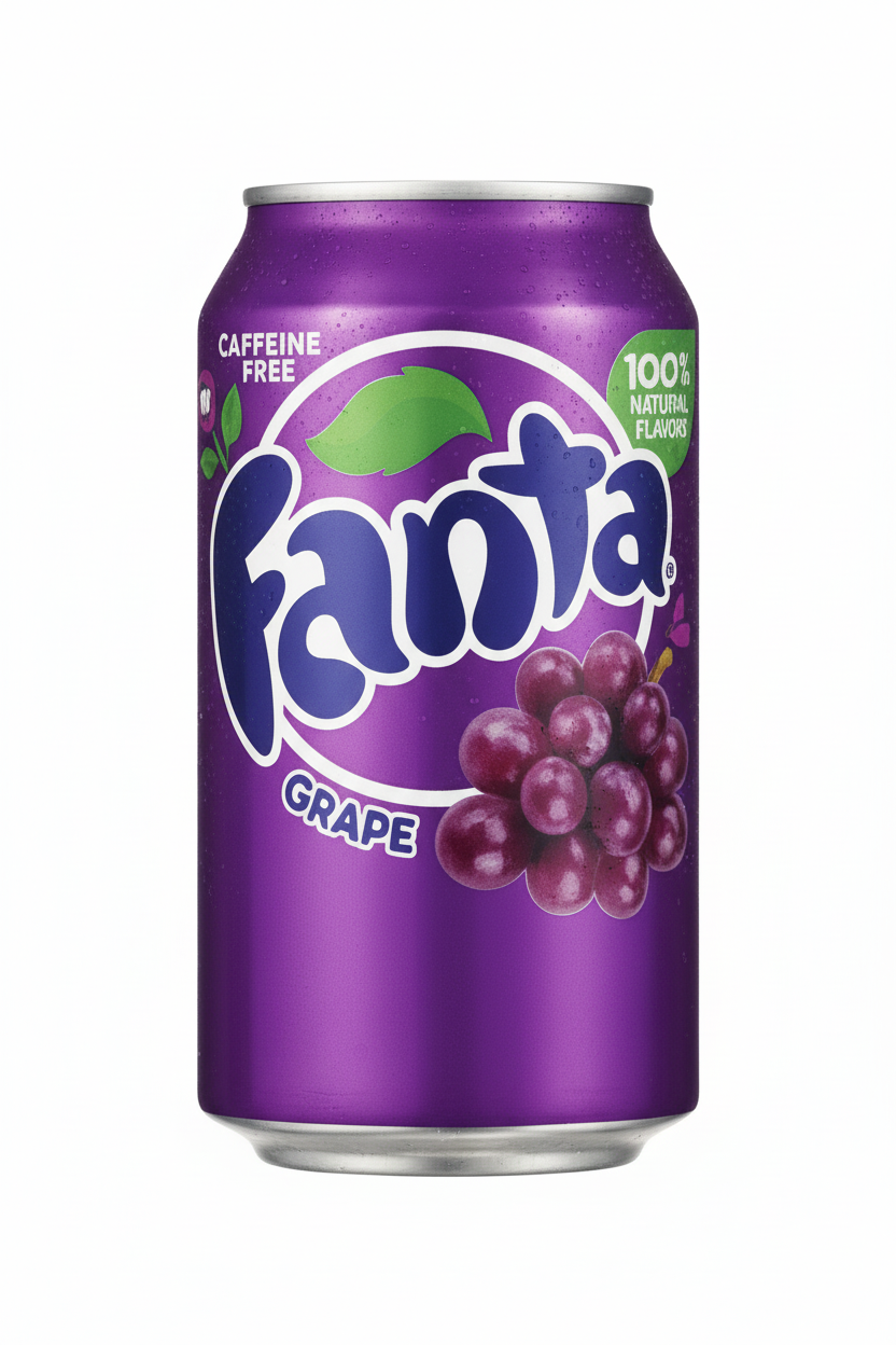 Fanta Grape Flavor Carbonated Drink - 355ml Can
