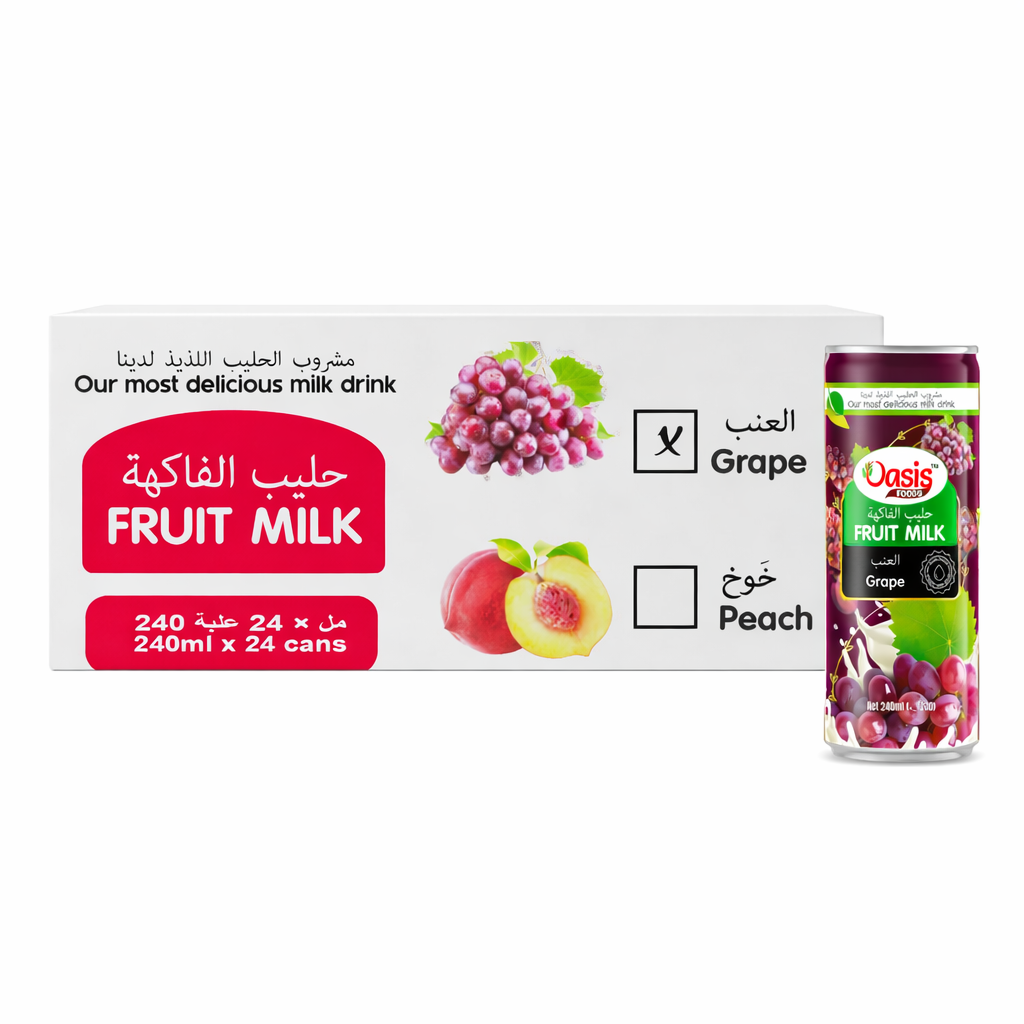 Buy oasis fruit milk grape dubai - Seoul Oasis 24pk carton of premium Korean grape flavored milk drink
