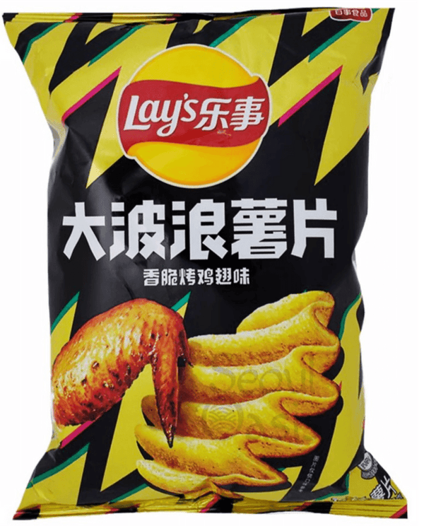 Lay's Premium Chips Crispy Grilled Chicken Wings - 70g Pack