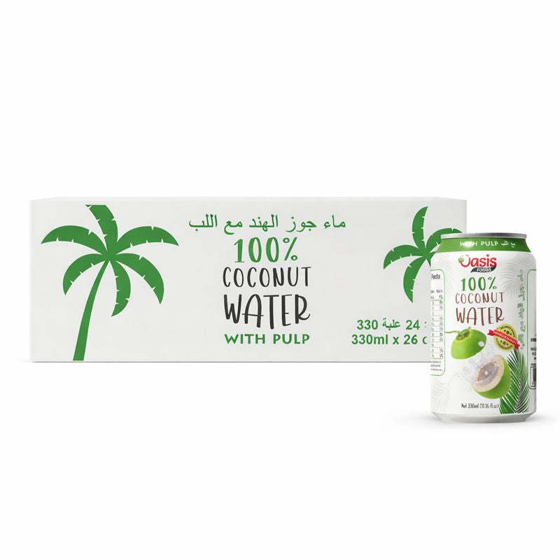 Buy oasis 100% coconut water 24 pack dubai - Seoul Oasis 330ml cans with pulp carton