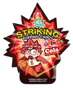Striking Popping Candy Cola Flavor, 10 pouches, 15g
