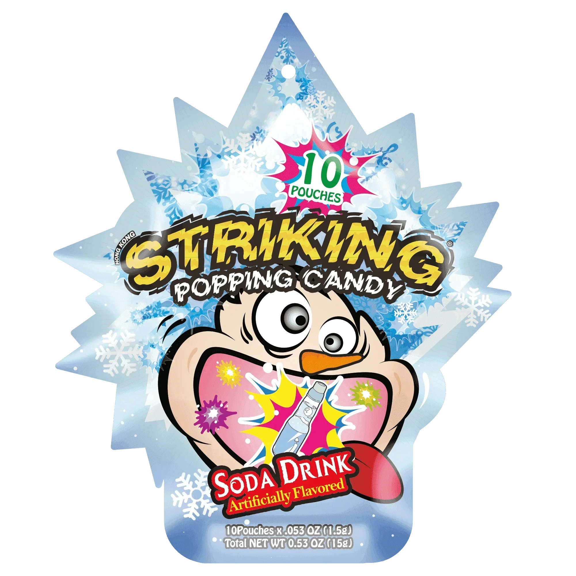Striking Soda Drink Flavored Popping Candy 15g - Carton of 48 packs - seouloasis.com - Seoul Oasis