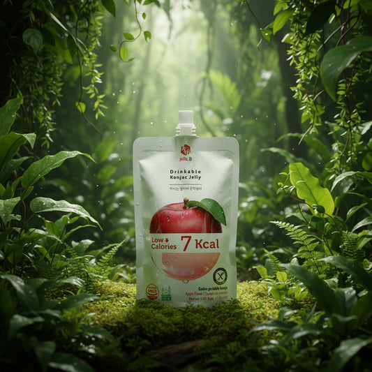 Refresh Your Day with Jelly B Apple Flavor Drinkable Konjac Jelly!