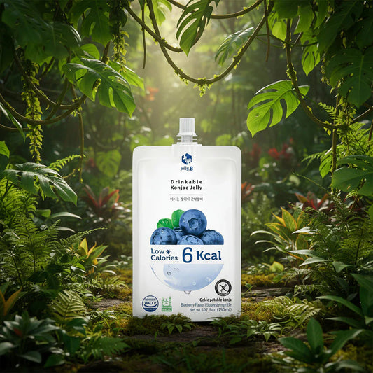 Refresh Your Day with Jelly B Blueberry Flavor Drinkable Konjac Jelly!