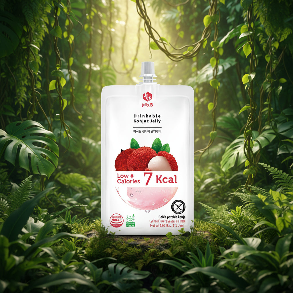 Jelly. B Drinkable Konjac Jelly – Lychee Flavor: Exotic, Sweet Refreshing