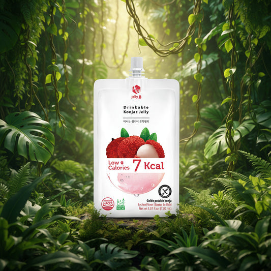 Jelly. B Drinkable Konjac Jelly – Lychee Flavor: Exotic, Sweet Refreshing