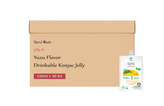 Discover the Zesty Refreshment of Jelly. B Yuzu Flavor Drinkable Konjac Jelly