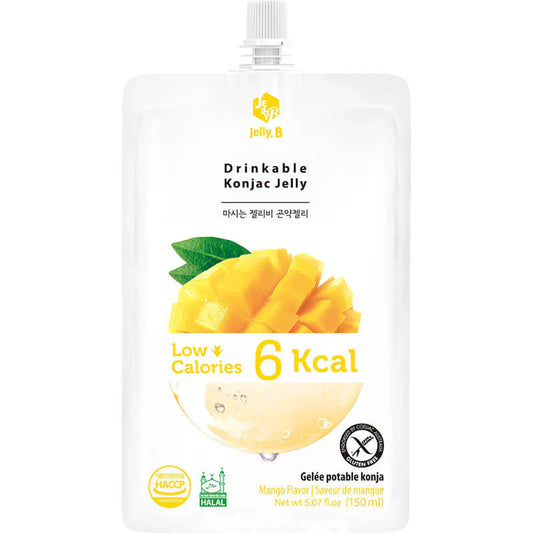 Jelly. B Drinkable Konjac Jelly  Mango Flavor: Tropical, Sweet & Refreshing