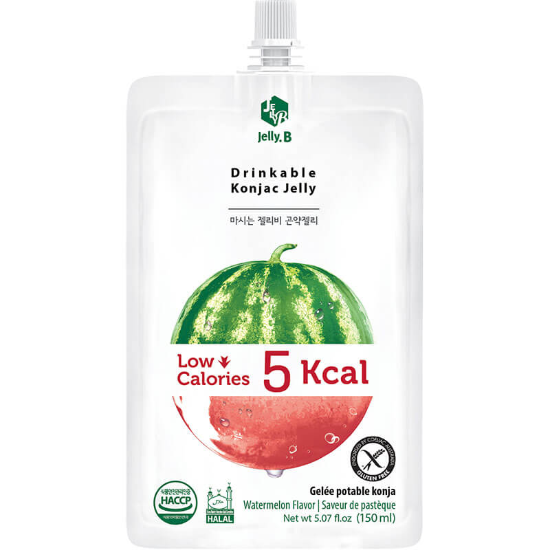 Jelly. B Drinkable Konjac Jelly – Watermelon Flavor: Juicy, Refreshing & Fun