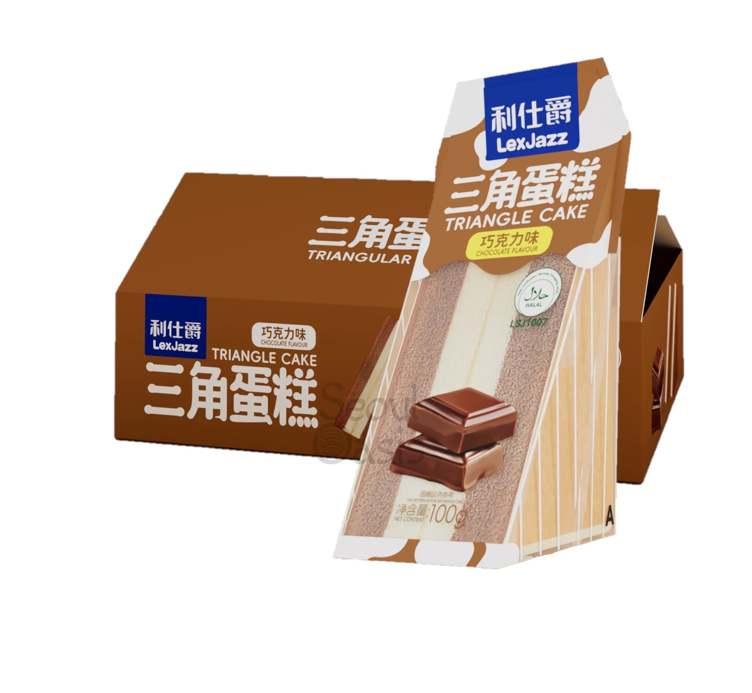Lex Jazz Triangle Cake Chocolate 100g Rich, Decadent Perfect for Wholesale
