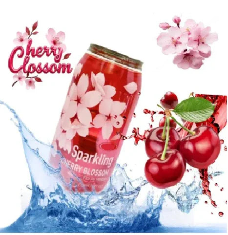 A Sip of Spring: OKF Cherry Blossom Sparkling Drink 350ml – Sweet, Floral, and Refreshing