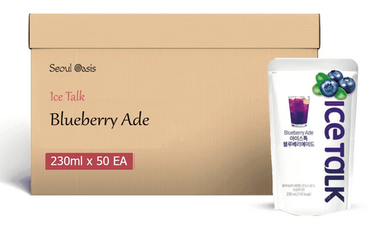 Ice Talk Blueberry Ade Juice Drink (230ml – 1 Carton / 50 Pouches): The Wholesale Favourite in UAE