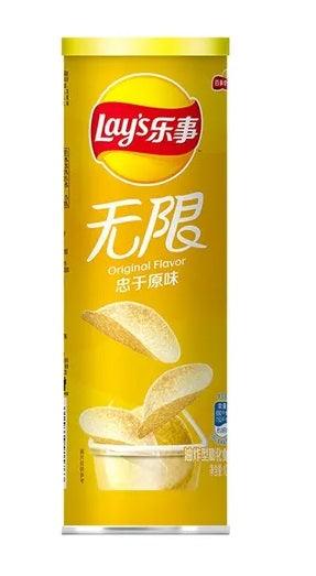 Lays Premium original Flavor Chips 90g - 24 cans, 1 carton