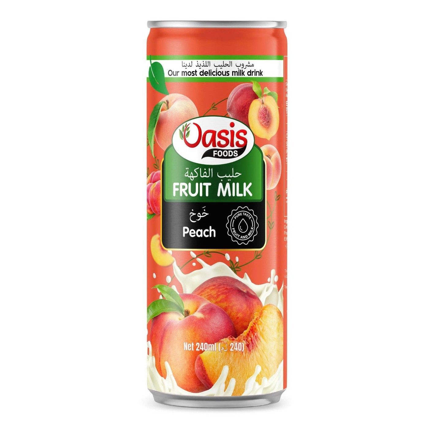 Oasis Fruit Milk Peach Flavor Juice 240ml