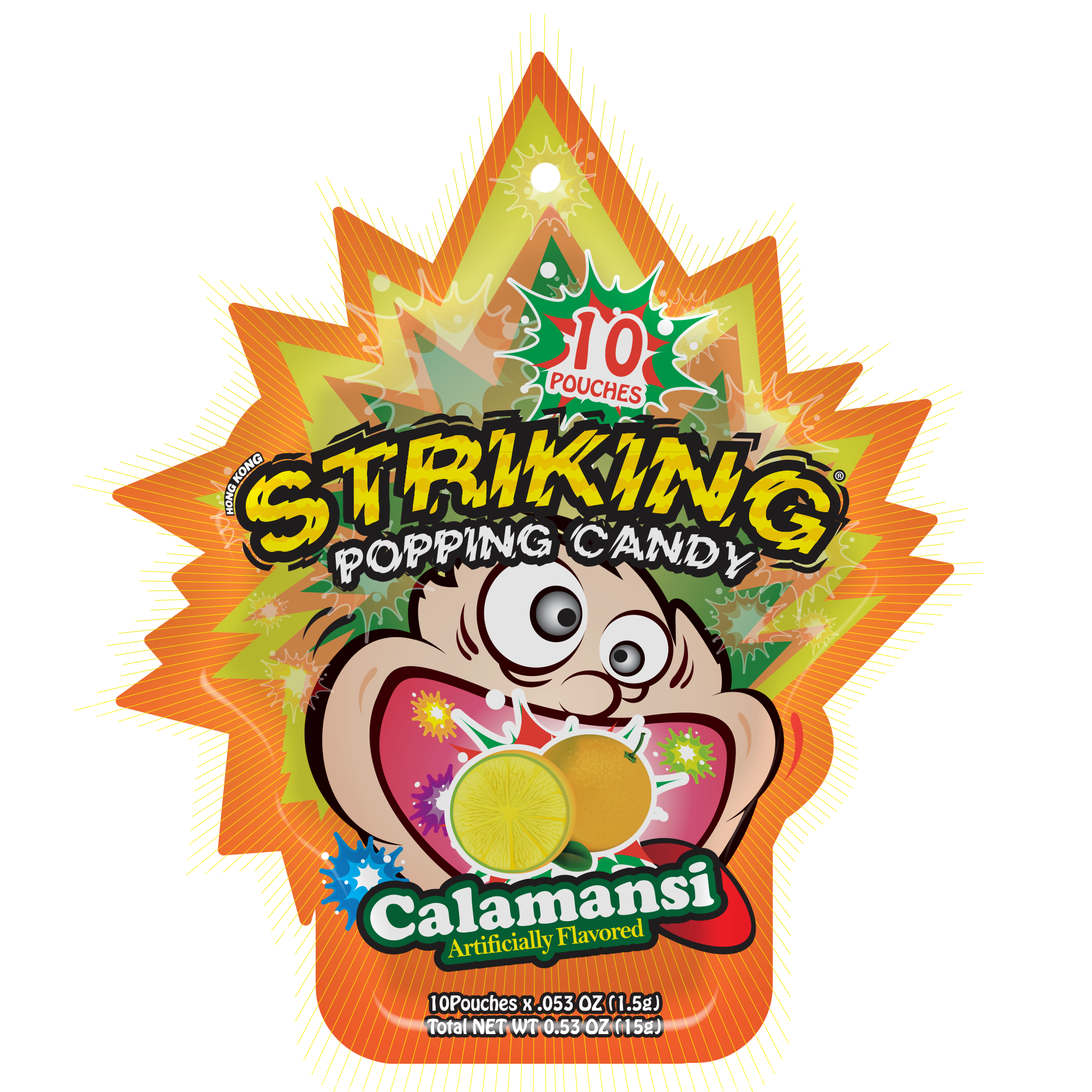 Striking Popping Candy Calamansi Flavor - 15g pack