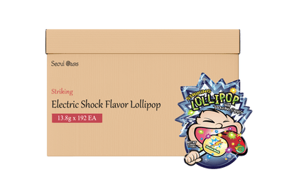 Striking Electric Shock Flavored Lollipop 13.8g - 1 carton (192 packs)