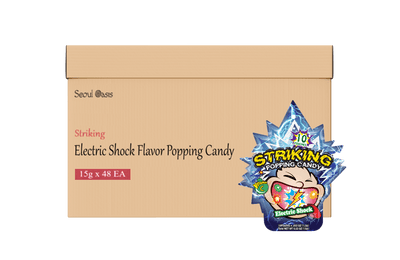 Striking Electric Shock Flavored Popping Candy 15g - Carton of 48 packs