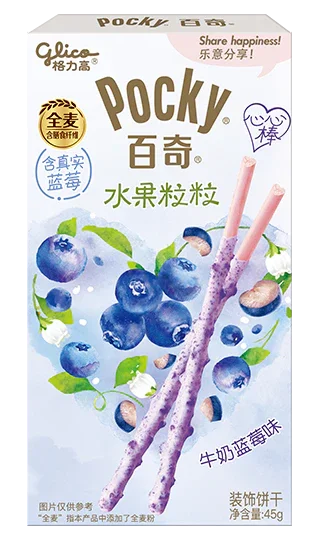 Glico Pocky Biscuit Sticks with Real Blueberry Flakes - 1 Carton (36 boxes)  Glico   gbuy-ae.myshopify.com glico-pocky-biscuit-sticks-blueberry-flakes-carton