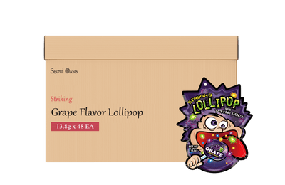 Striking Lollipop Grape Flavor - 1 box (13.8g x 48 packs)