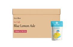 Ice Cafe Blue Lemon Ade Juice Drink 190ml - 1 Carton (50 pouches)