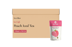 Ice Cafe Peach Iced Tea Drink 190ml - 1 Carton (50 pouches)