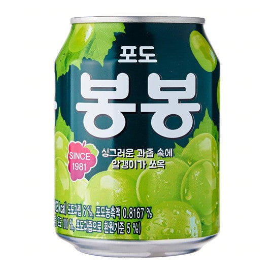 Haitai Podo Bongbong Grape Juice Drink - 1 Carton (238ml each can)