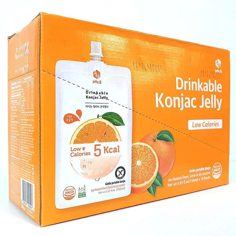 Jelly. B Mandarin Flavor Drinkable Konjac Jelly 150ml x 10 packs (1 outer)  Jelly. B   gbuy-ae.myshopify.com jelly-b-mandarin-flavor-drinkable-konjac-jelly-150ml-x-10-packs-1-outer